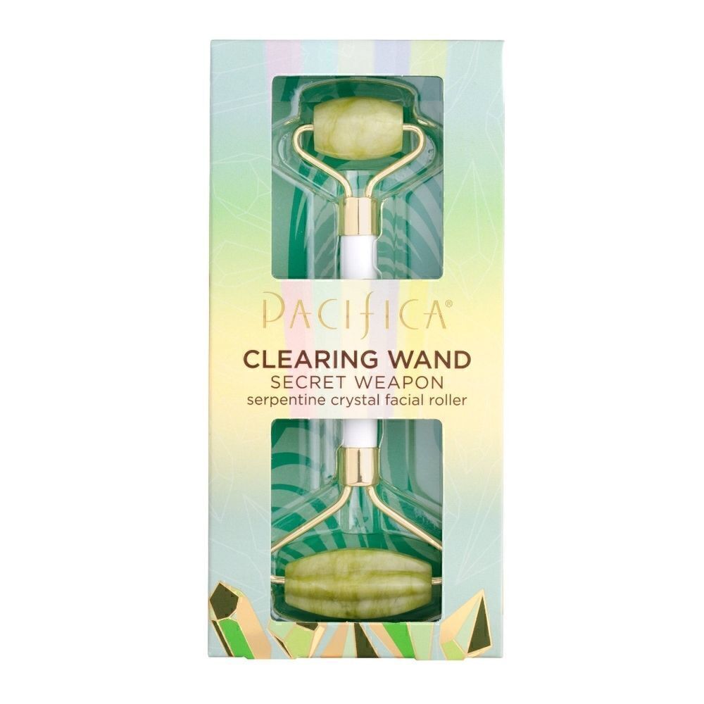 Pacifica Clearing Wand Serpentine Crystal Facial Roller NIB